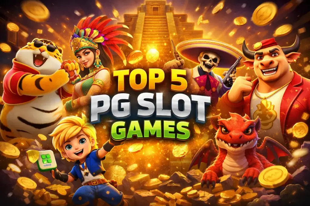 ท็อป 5 เกมส์ PG SLOT ฟรีสปิน 50 บาท